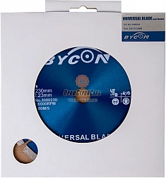 Алмазный диск Bycon Laser Uni 230 мм в упаковке